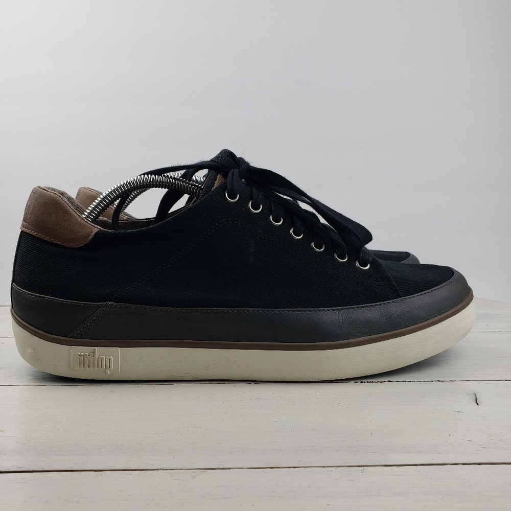 505git FITFLOP SUPERTONE M canvas lace-up sneakers 11